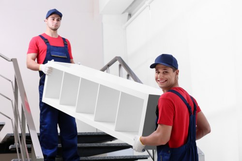 Careful loading of furniture in a South Lambeth residential move