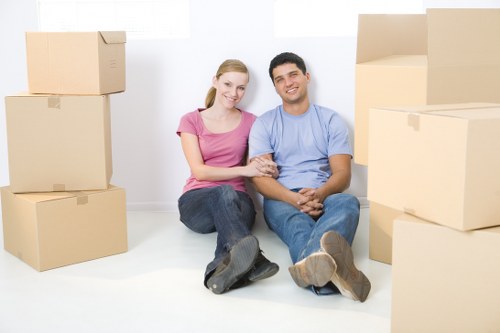 Professional packing materials for a local move in South Lambeth