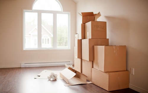 Careful handling of office furniture during a South Lambeth relocation