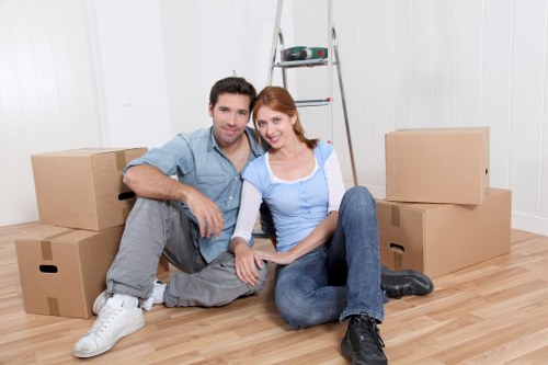 Careful furniture handling during a South Lambeth flat move