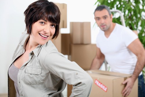 Packing and moving items into local storage in South Lambeth